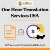 One Hour Translation Services - Global Translation Help