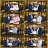 Sandeep Marwah Presents Membership of Indo-Australia Cultural Forum to Delegates from AMON Business
