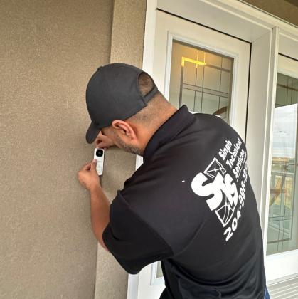 Burglar alarm system installation