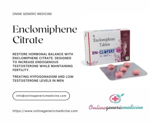Buy Enclomiphene Citrate from OnlineGenericMedicine | Order Now!