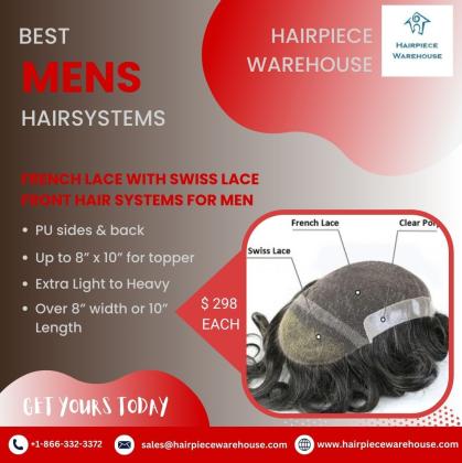Create Your Ideal Style with Custom Hair Systems for Men at Hairpiece Warehouse
