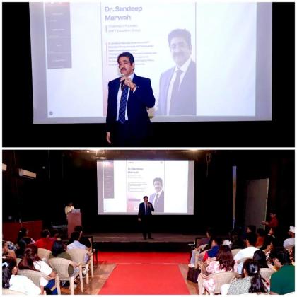 Dr. Sandeep Marwah Addresses AAFT Students on Innovation, Achievements, and the Future of Creative