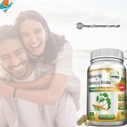 GreeNatr Ginseng Plus Ginkgo Biloba Tablets Price in Pakistan - 03222076662 | zenmart.com.pk