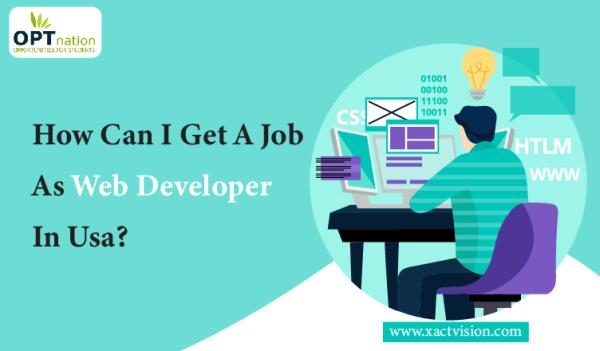 How can I get a job as web developer in USA?