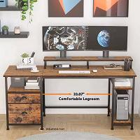 Make room for big ideas with this 61” Industrial Desk
