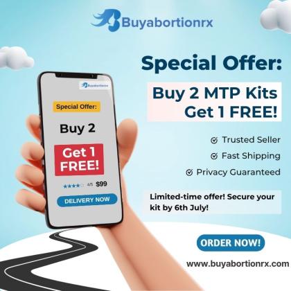 Buy 2 MTP Kits online and get 1 free offer