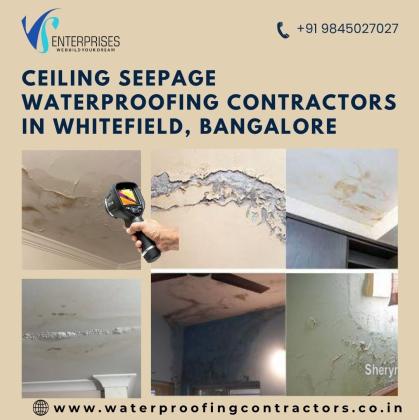 Ceiling Seepage Waterproofing Contractors in Whitefield, Bangalore