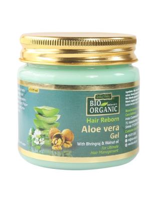 Indus Valley Bio Organic Hair Reborn Aloevera Gel with Bhringra & Walnut oil