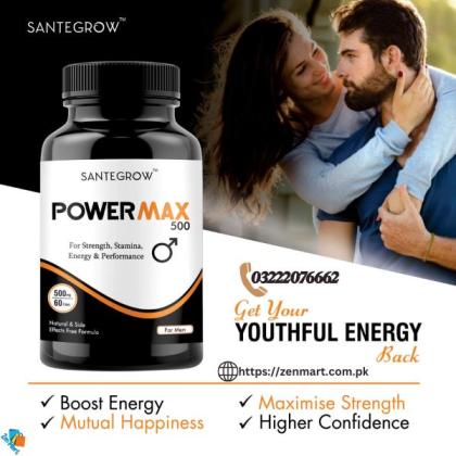 Santegrow Powermax 500 Capsules at 100% Best Online Price in Pakistan - 03222076662
