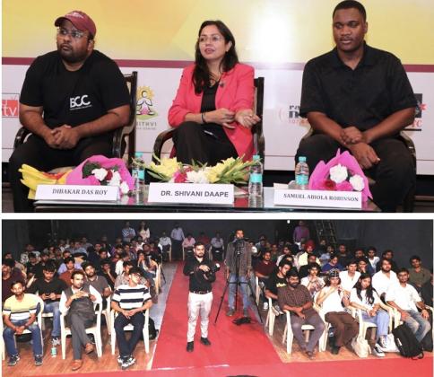 Team Behind Dilli Dark Visits AAFT, Celebrating the Contribution of Faculty and Alumni