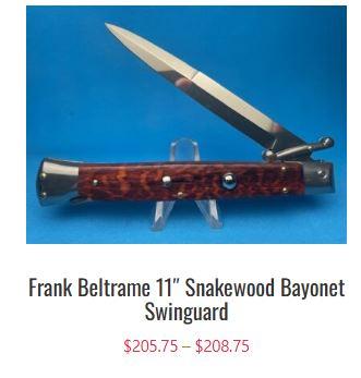 Traditional Italian Style Swinguard Switchblade Knives