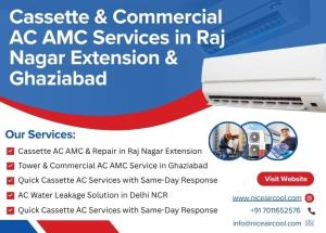 Cassette & Commercial AC AMC Services in Raj Nagar Extension & Ghaziabad