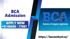 Admission open on BCA Courses