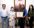 Dr. Sougand Akbarian from Iran Visits Marwah Studios, Honored with Life Membership of IFTC