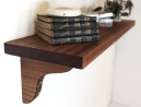 Rustic Elegance Shelves with Wood Brackets That Impress
